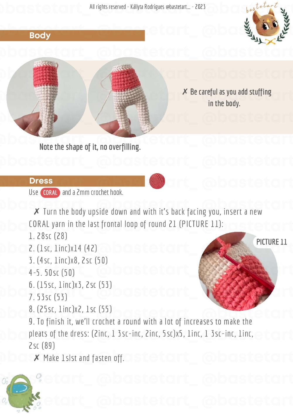 Ponyo crochet pattern