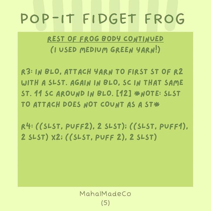 pop it fidget frog free no sew pattern