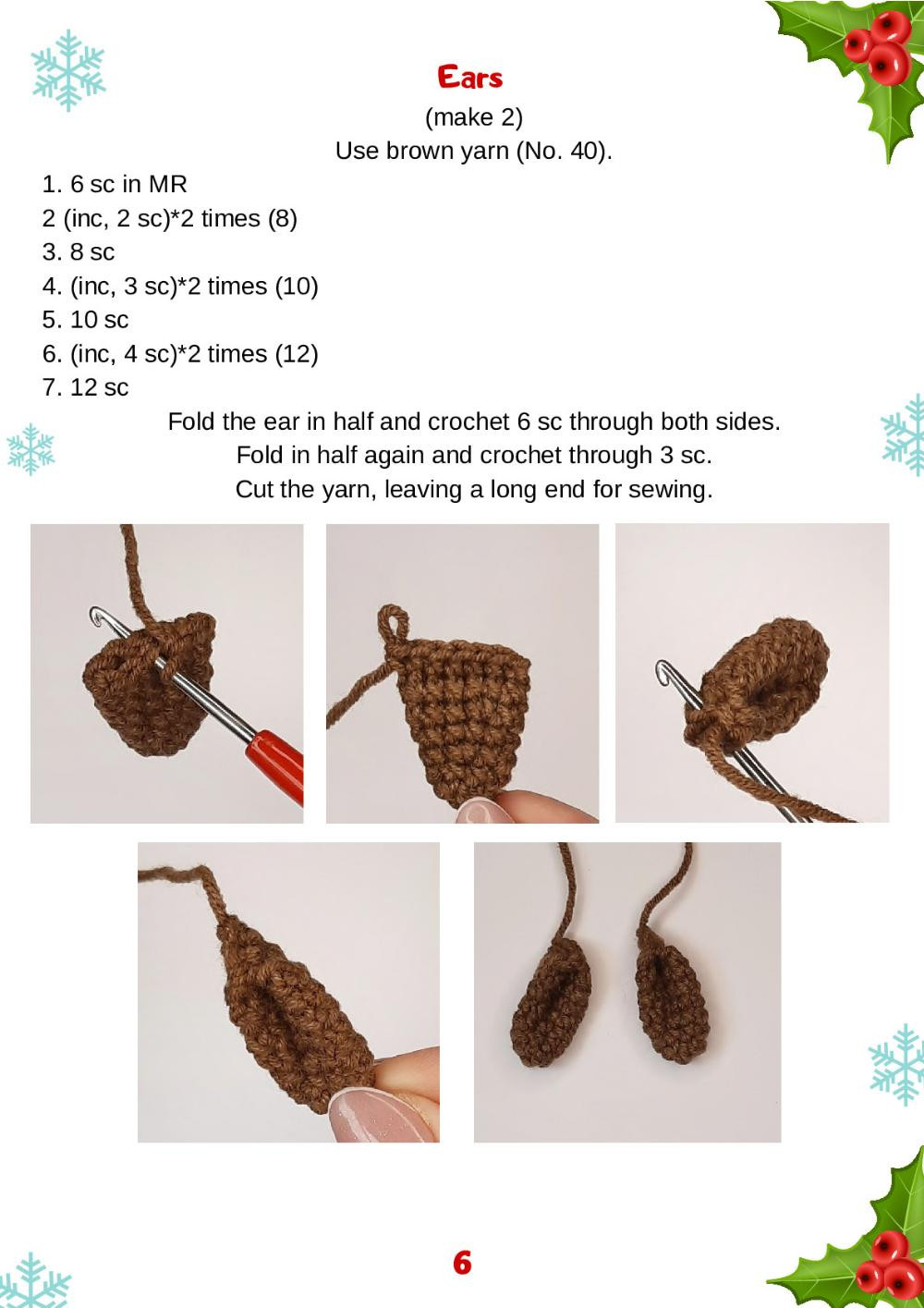 Reindeer Planter Pot crochet pattern