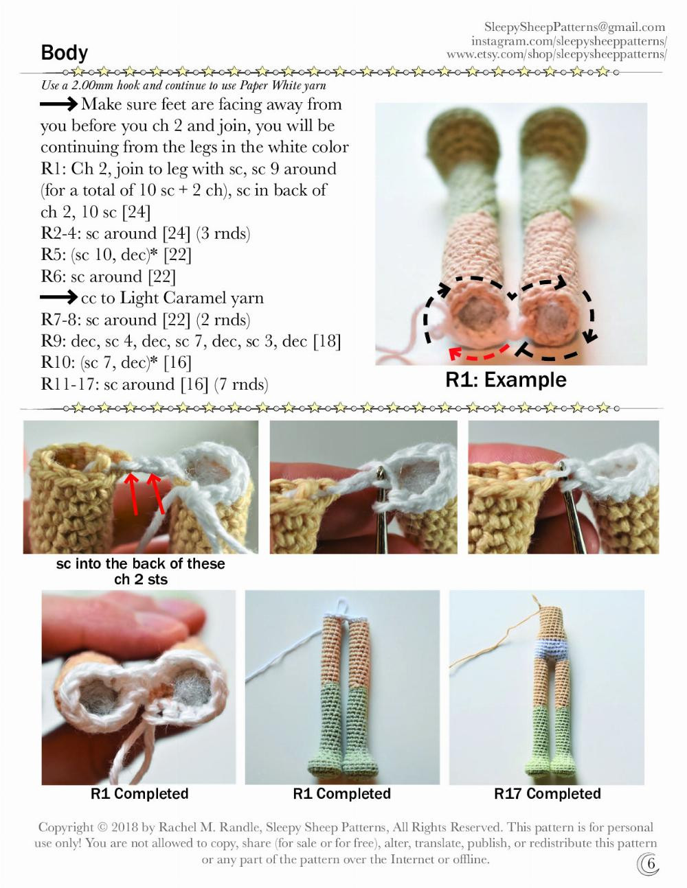 Sara the Scarecrow crochet pattern