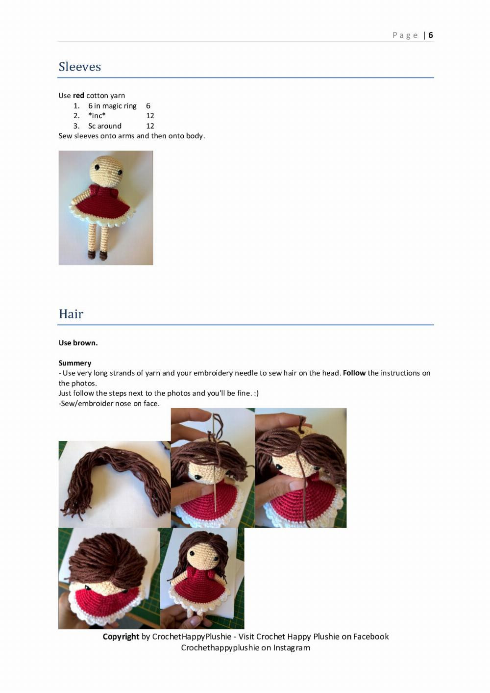 Shia Doll Noelle crochet pattern