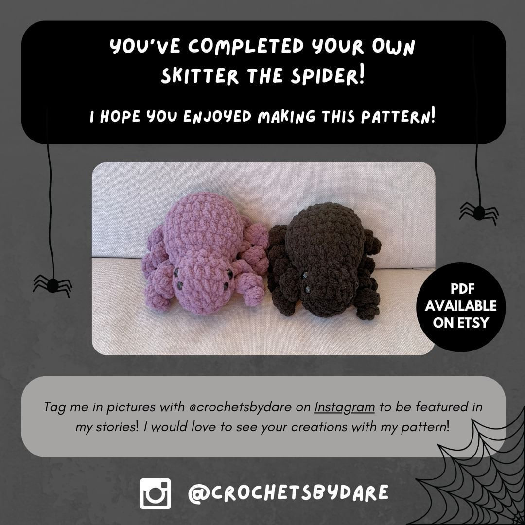 skitter the spider free crochet pattern