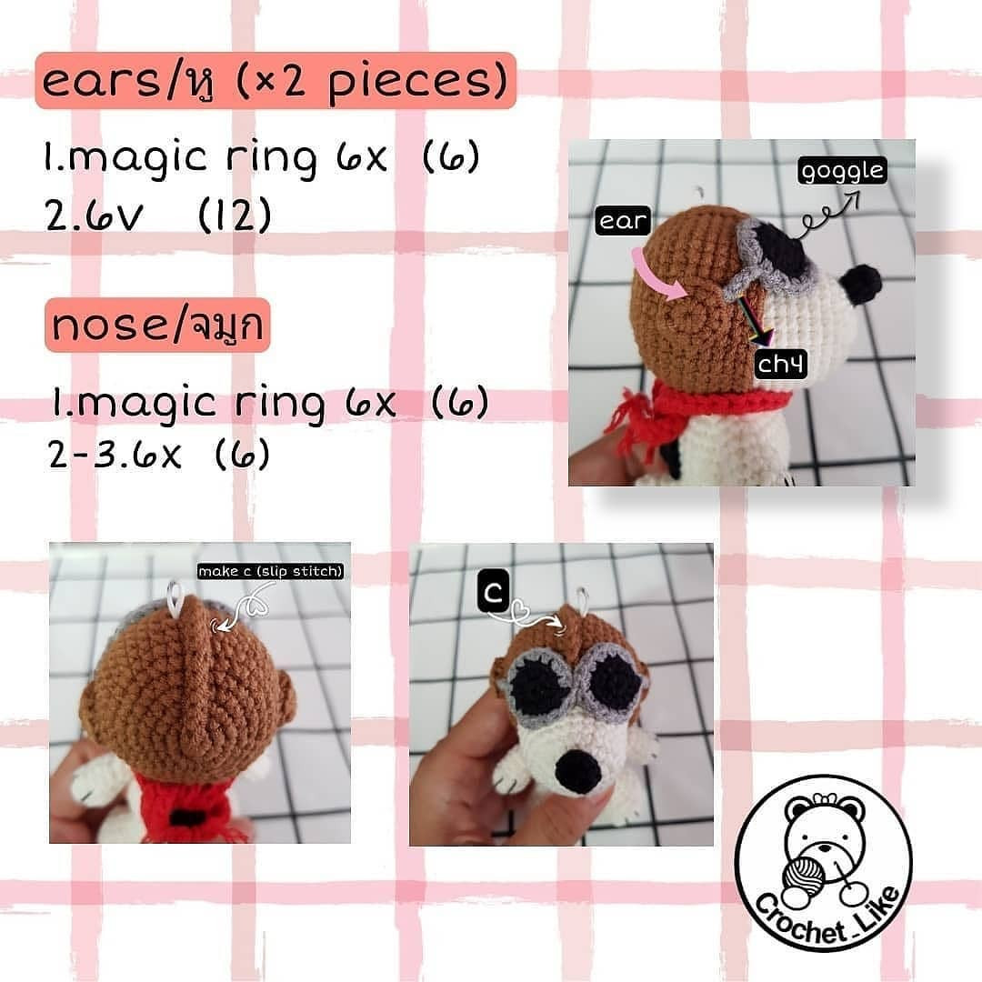 snoopy free pattern