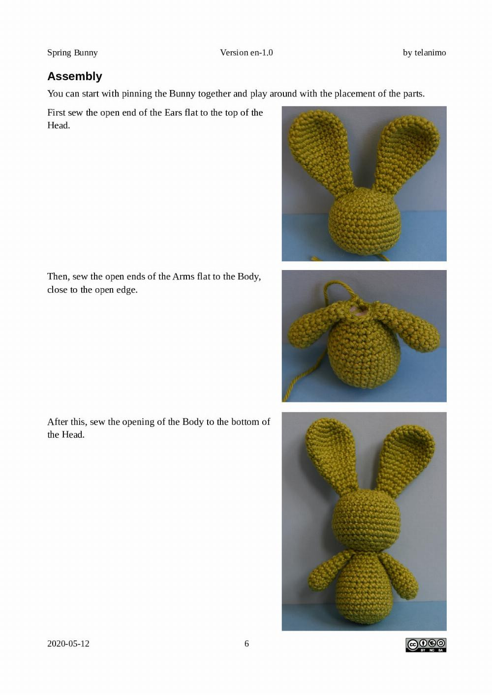 Spring Bunny crochet pattern