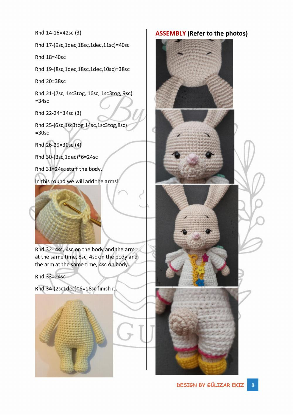 SUGAR THE BUNNY PATTERN DESIGN