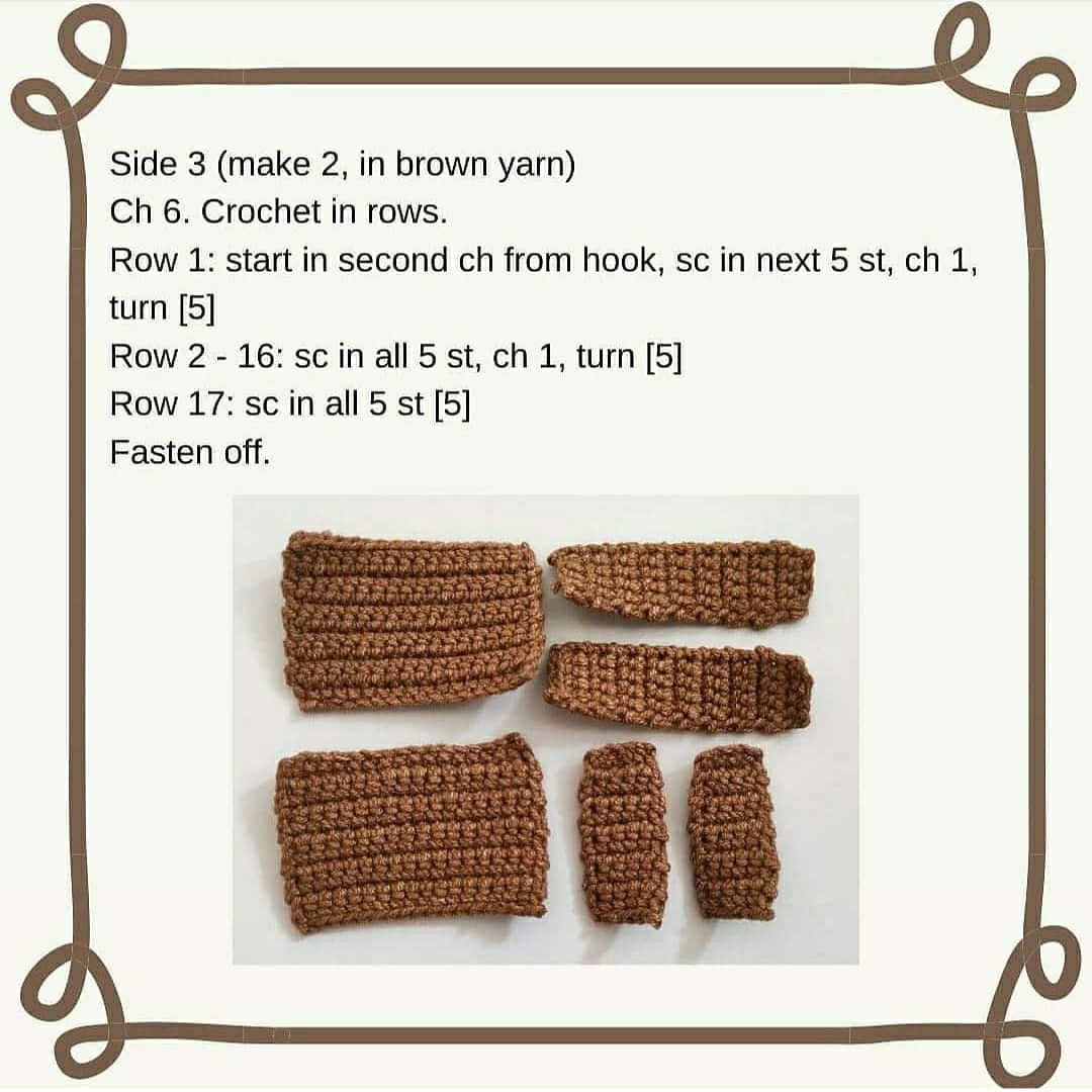 Suitcase crochet pattern