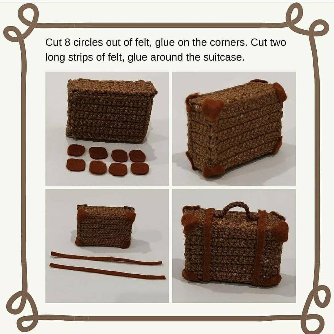 Suitcase crochet pattern