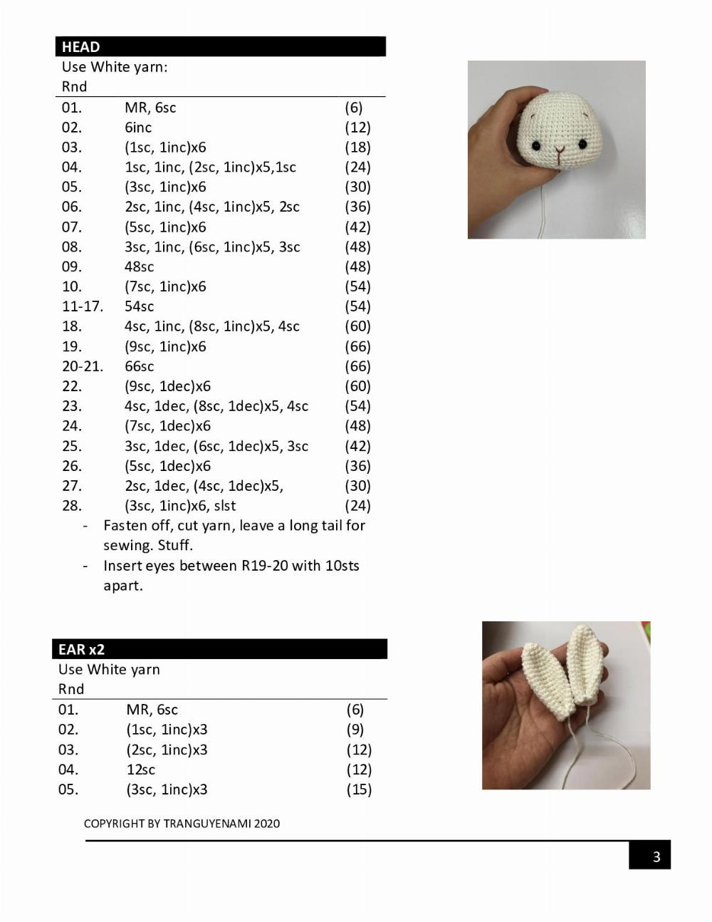 the little bunny crochet pattern, rabbit