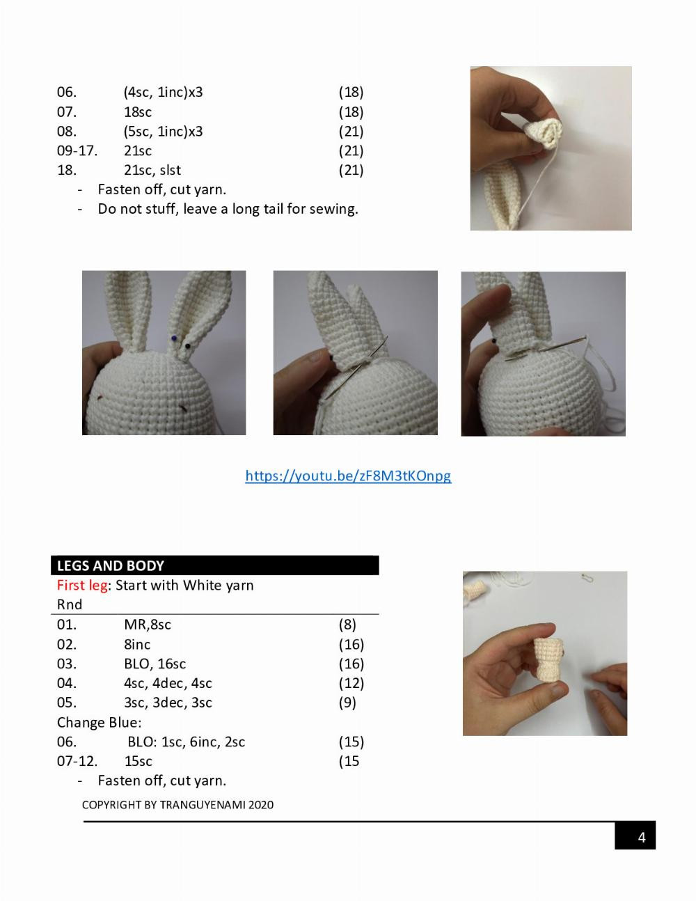 the little bunny crochet pattern, rabbit