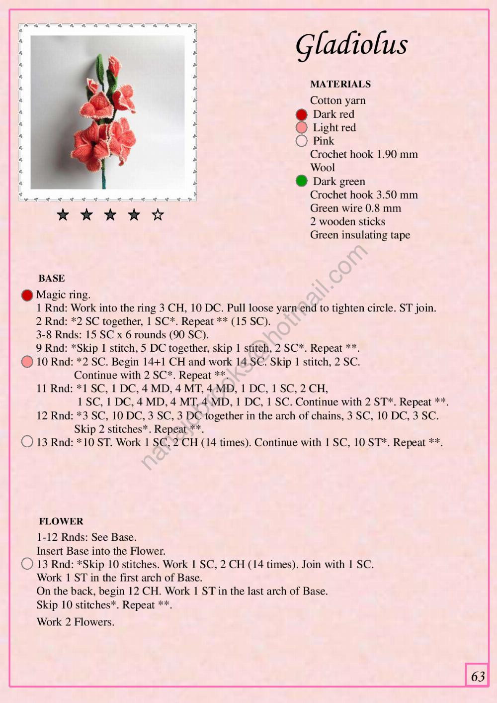 THE LITTLE RED DEVIL THE BOOK OF CROCHET FLOWERS 3