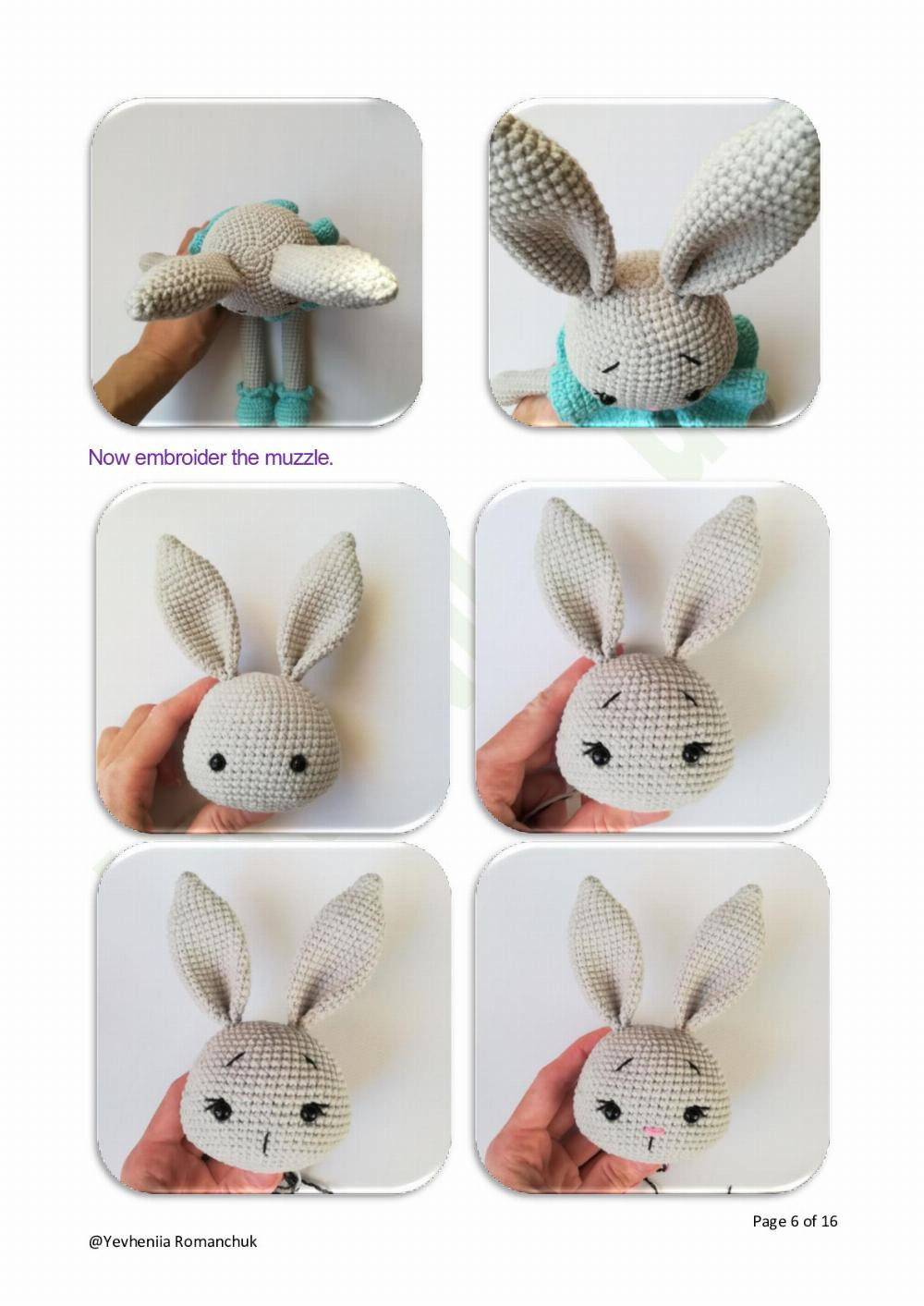 This is the original pattern of Lila bunny