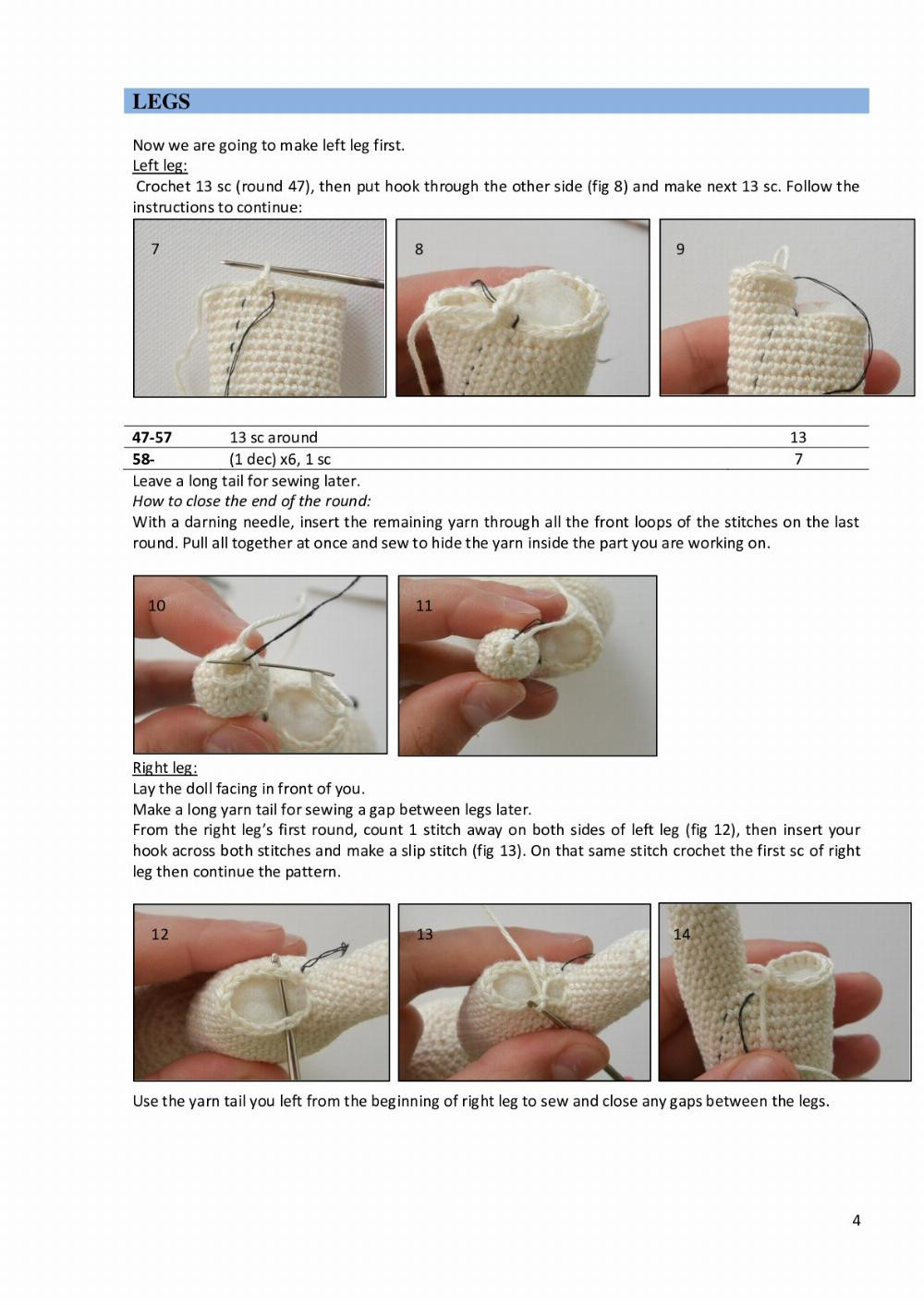 three DI_DOLL crochet pattern