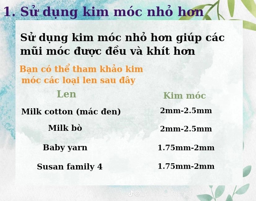 Tips giúp sản phẩm len của bạn đẹp hơn (phần 1)