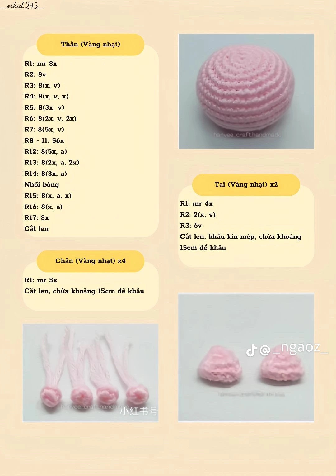 Tổng hợp 12 chart móc đơn giản: Chart móc chim cánh cụt, bé bunny mochi (đầu thỏ) mũ heo nghiêm nghị, mũ dâu tây và ngôi sao, mũ sinh nhật con hổ, mèo bánh bao, rồng đeo yếm, heo mặc pijama thỏ, mini girl, hoa móc khóa, totoro, ghim cài áo, mũ thỏ mini.