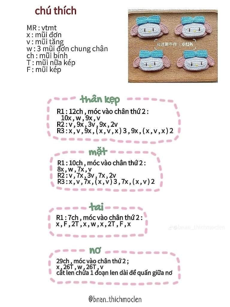 Tổng hợp 15 chart móc kẹp tóc