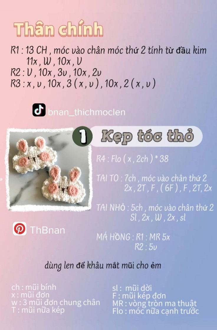 Tổng hợp 15 chat kẹp tóc, thú, quả, hoa,.....