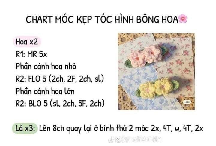 Tổng hợp chart kẹp tóc, chart kẹp tóc melody thỏ, chart kẹp tóc công chúa disney, kẹp tóc dâu tây, kẹp tóc hoa, chart móc kẹp tóc hình bông hoa.