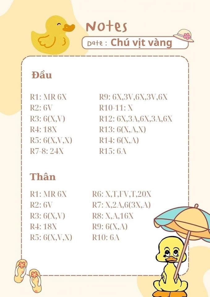 Tổng hợp chart móc vịt. vịt hói, vịt cổ dài, duck,