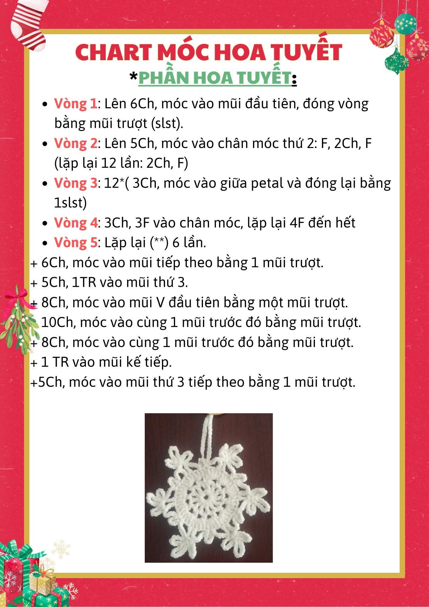 Tổng hợp một số chart móc khóa noel cute: chart móc khóa ông già noel, chart móc kẹp tóc tuần lộc, chart móc hoa tuyết, chart móc chiếc vớ cute (tất), chart móc chiếc chuông.