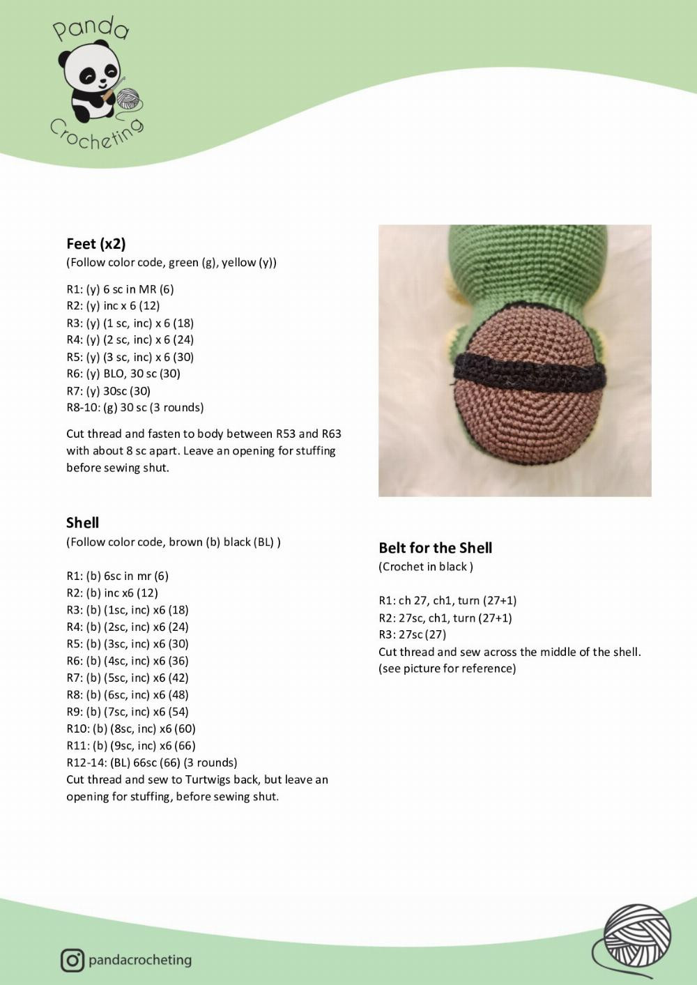 turtwig crochet pattern