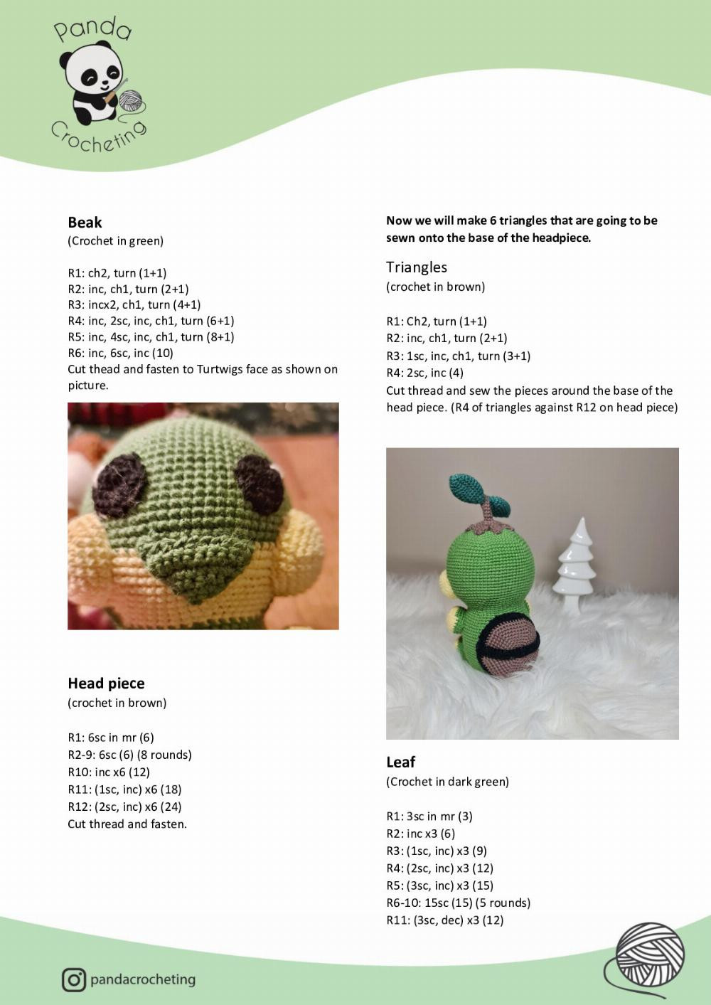 turtwig crochet pattern