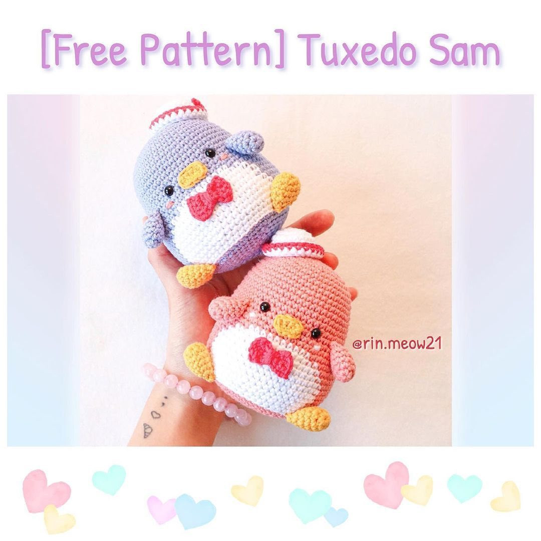 tuxedo sam free crochet pattern