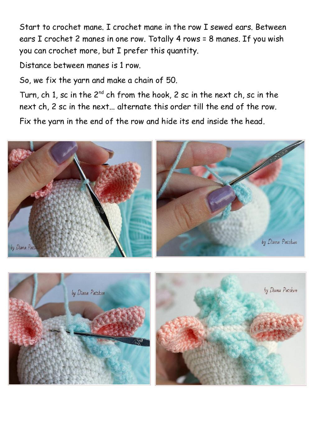 UNICORN crochet amigurumi pattern