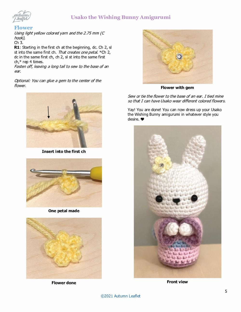 Usako the Wishing Bunny Amigurumi