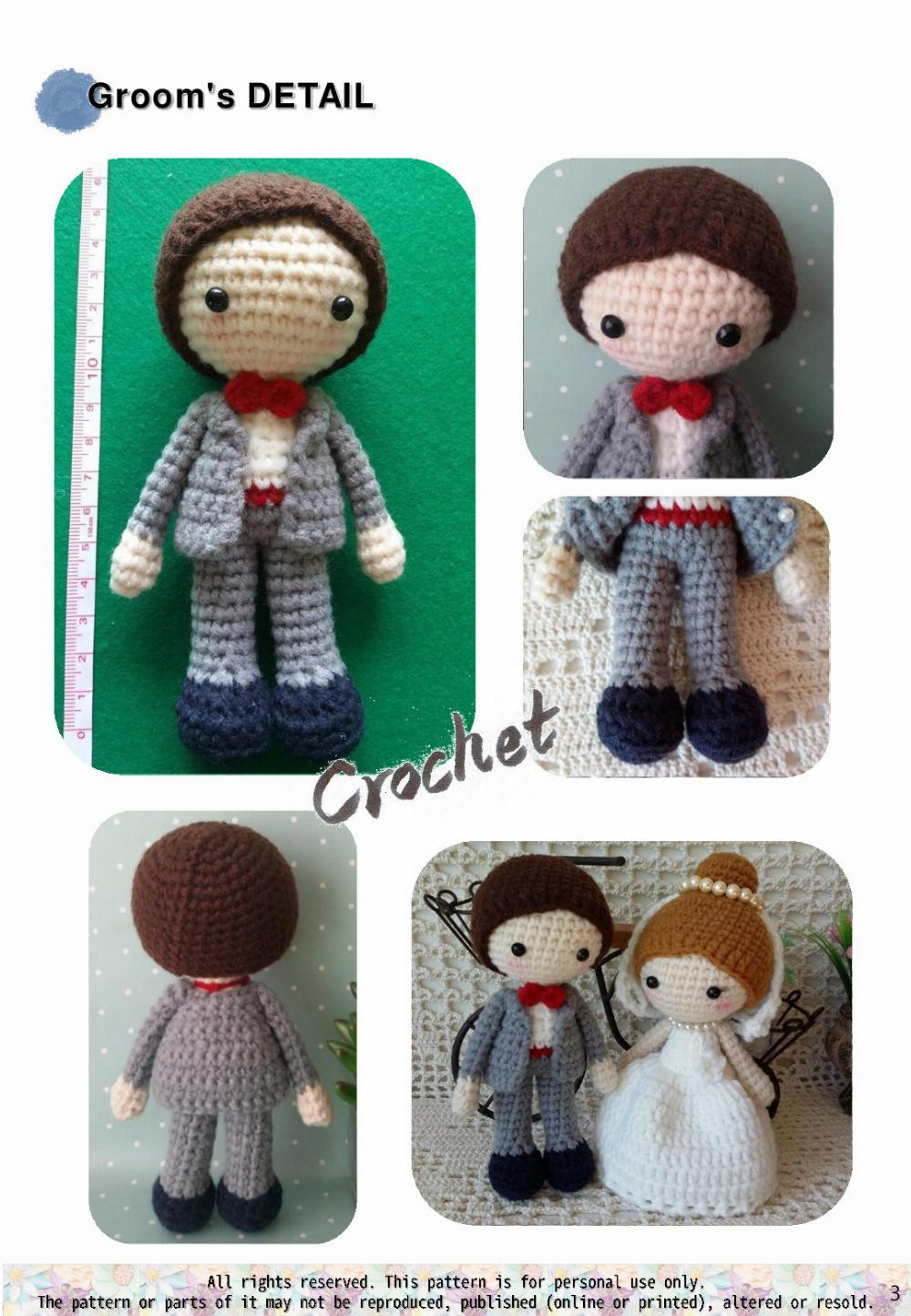 wedding couple birde crochet pattern