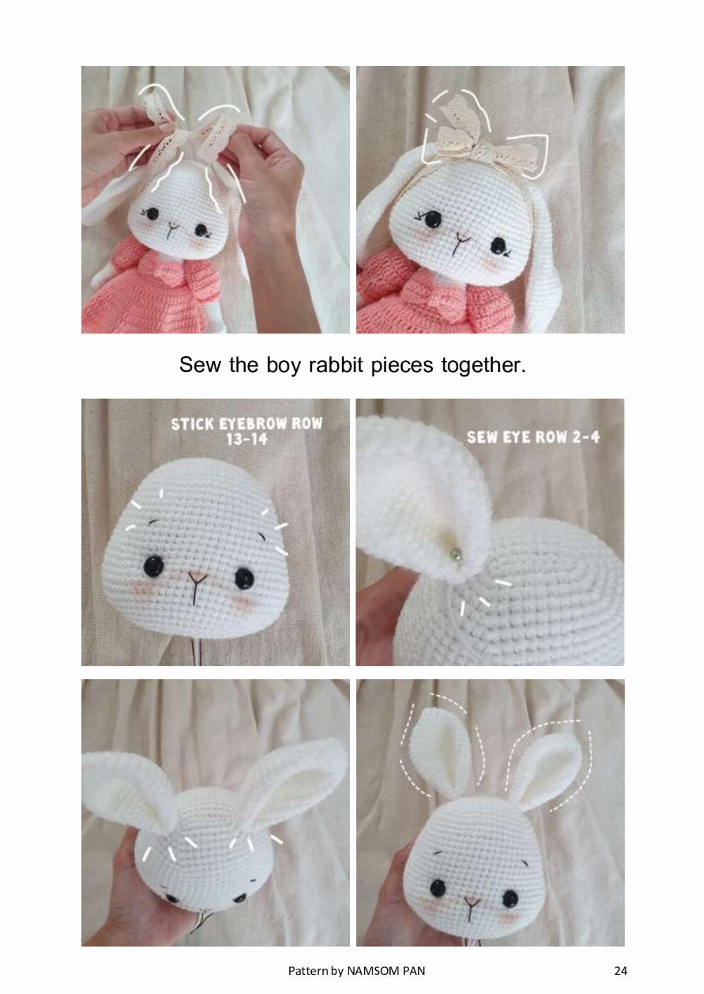 Wedding Rabbit Pattern