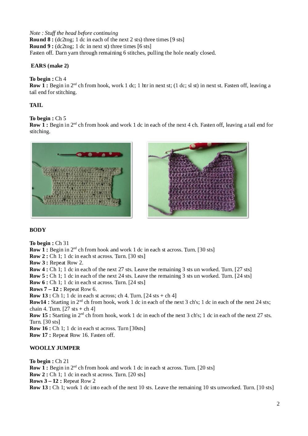 yarndale woolly sheep crochet pattern