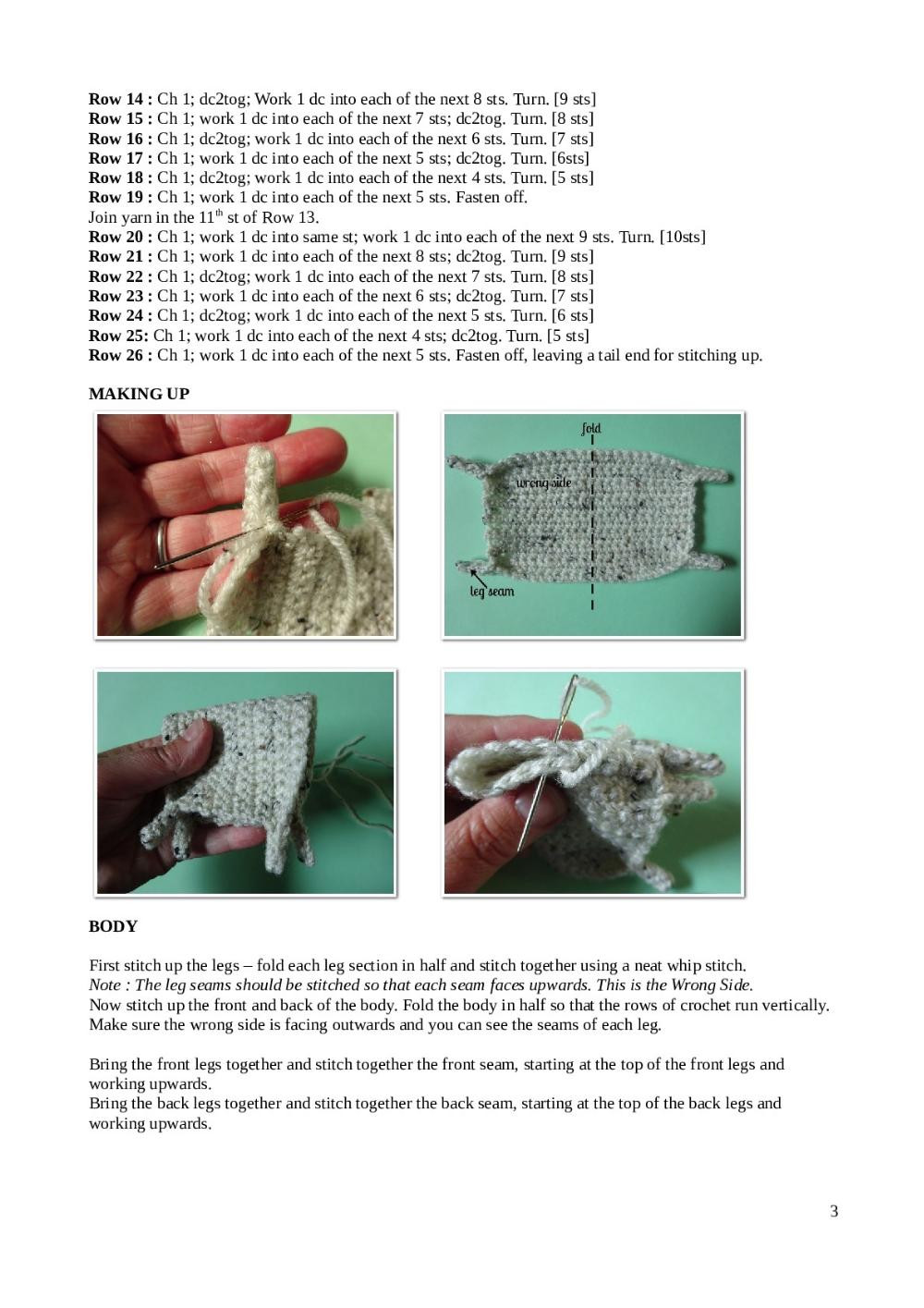 yarndale woolly sheep crochet pattern