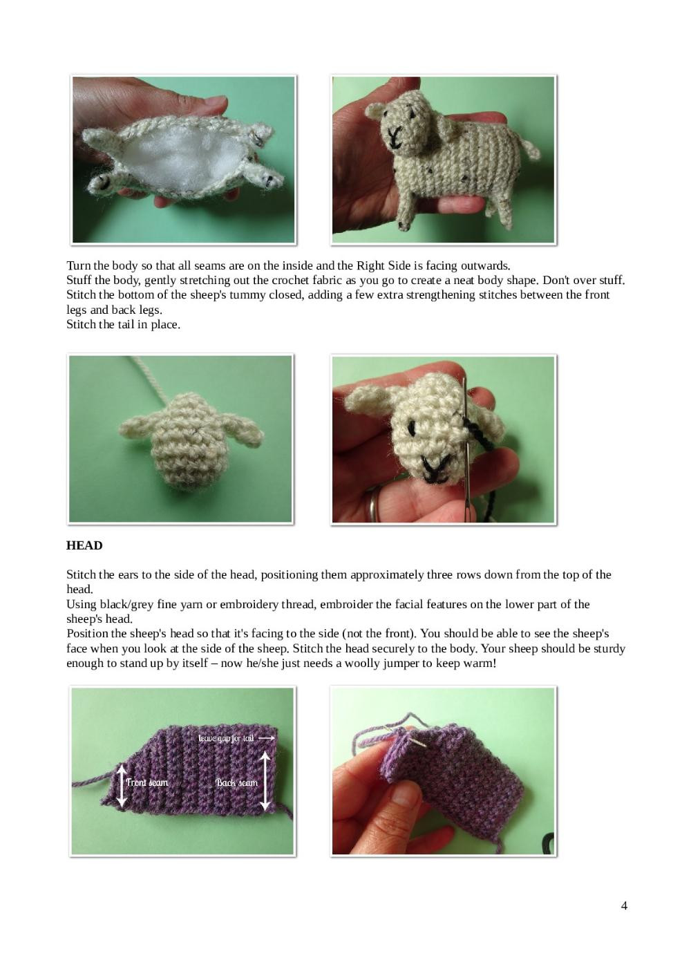 yarndale woolly sheep crochet pattern