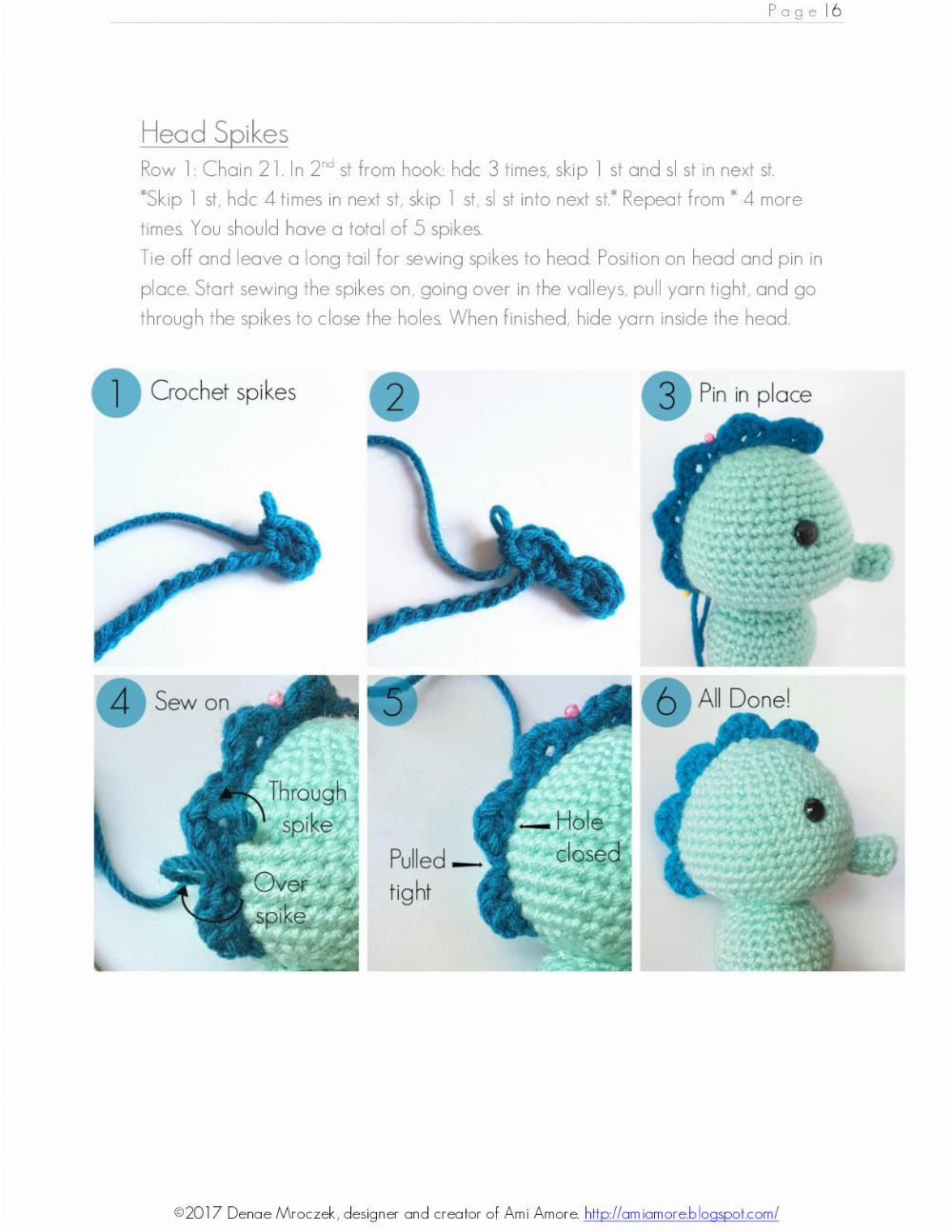ami amore sweet seahorse amirugutmi crochet pattern
