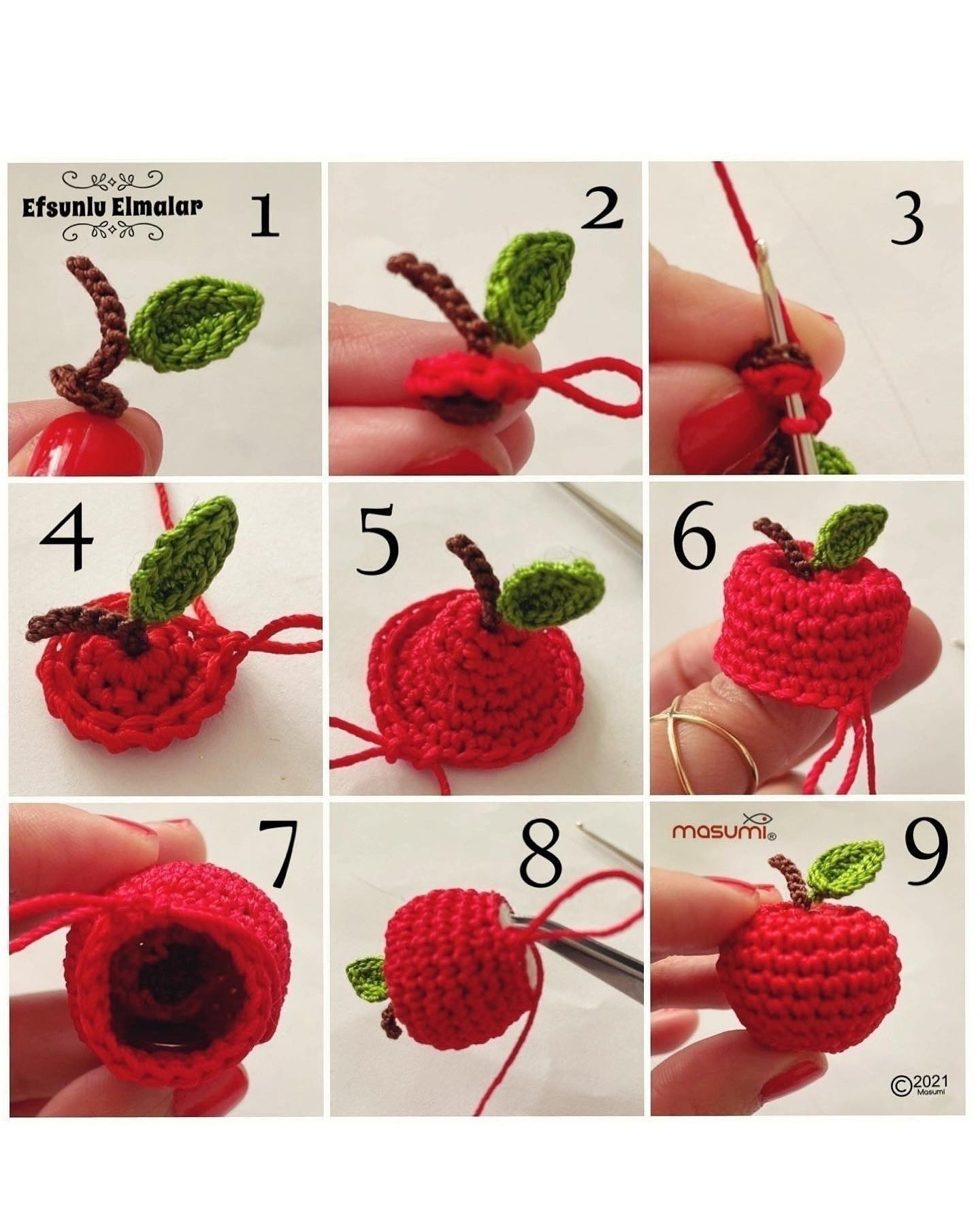 apple crochet pattern