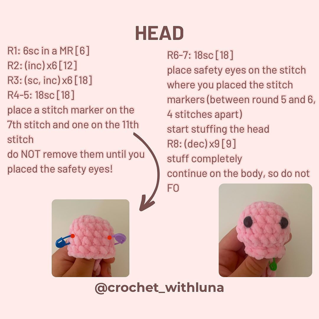 axolotl pattern crochet pattern