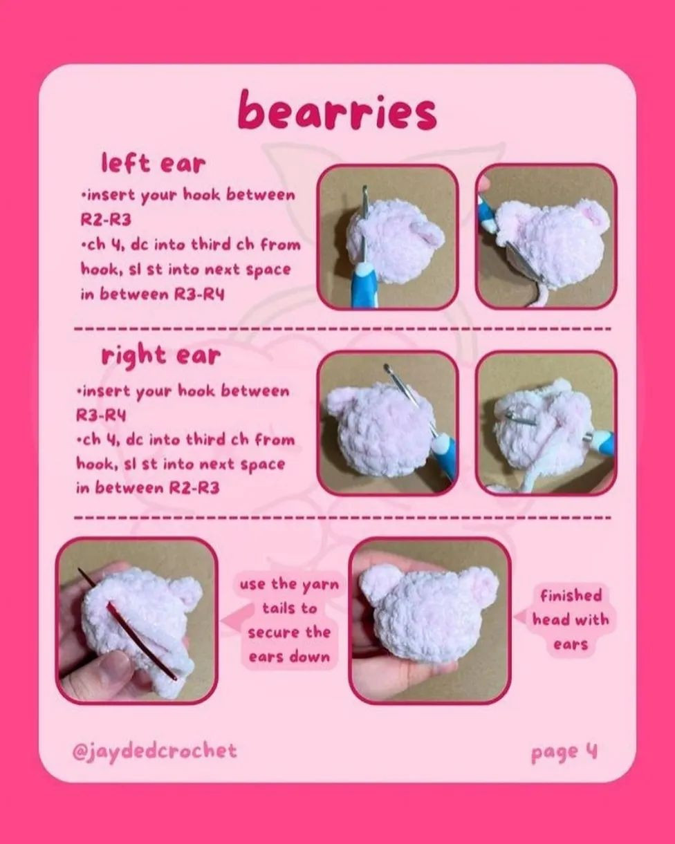 Bearries 🍒🐻 crochet pattern