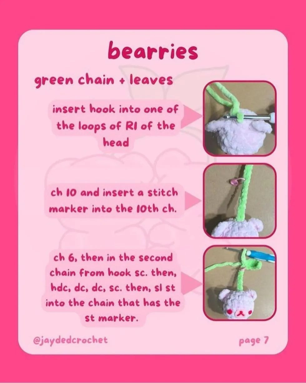 Bearries 🍒🐻 crochet pattern