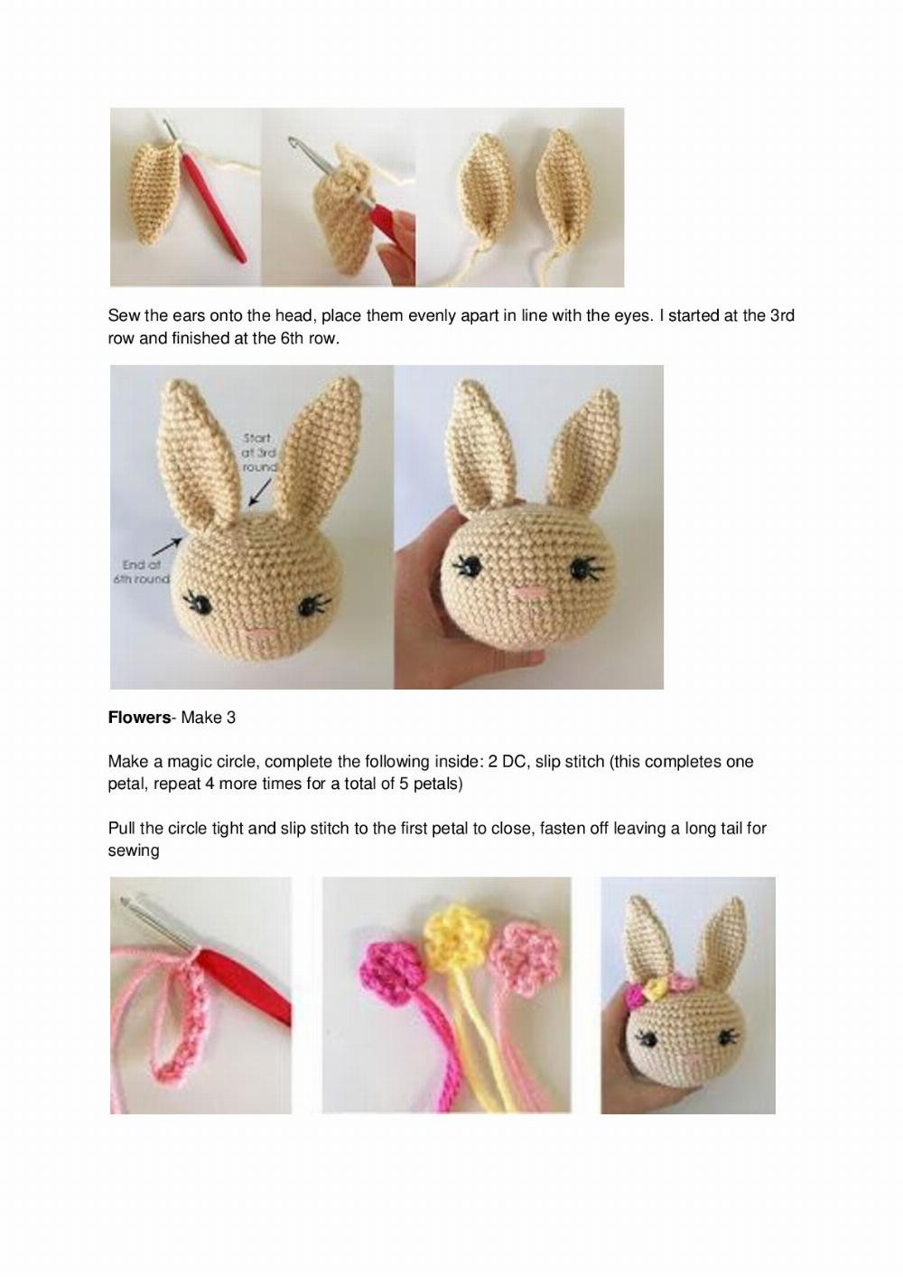 Berry Patch Bunny Girl crochet pattern