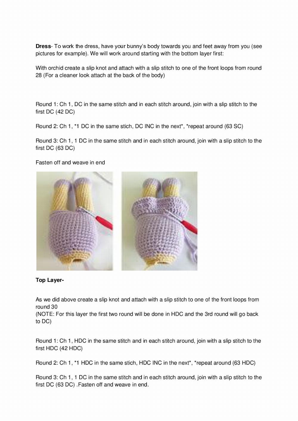 Berry Patch Bunny Girl crochet pattern