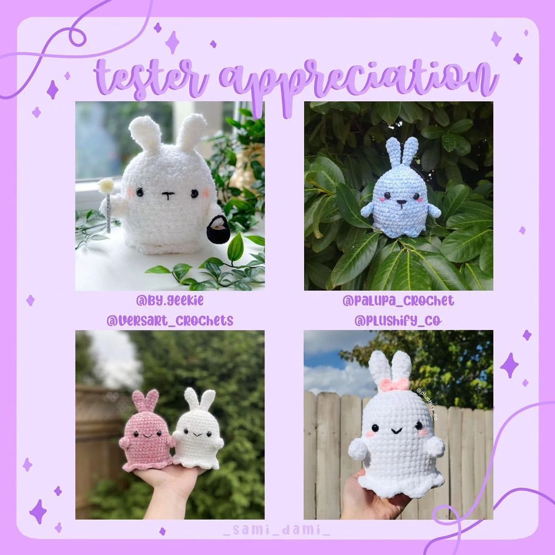 bunny ghost free pattern