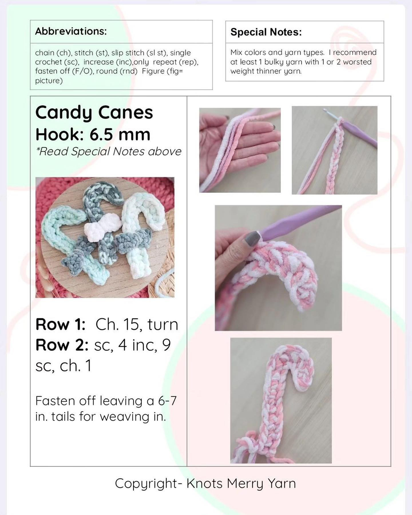 candy cane pattern