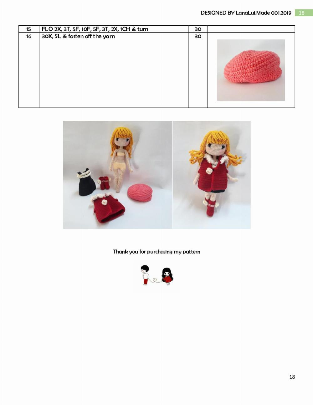 CAROL (set B) – miss blonde crochet pattern