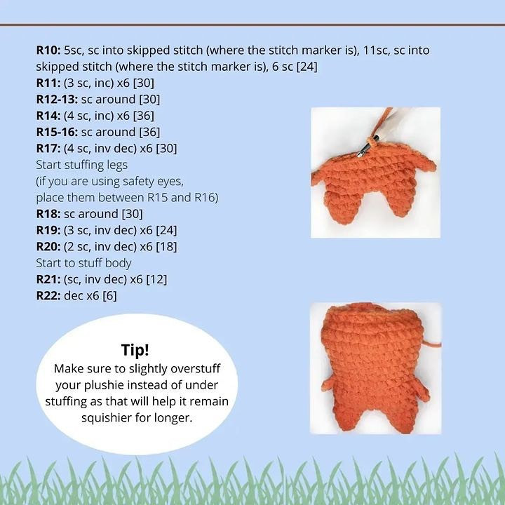 Carrot baby and radish baby crochet patterns