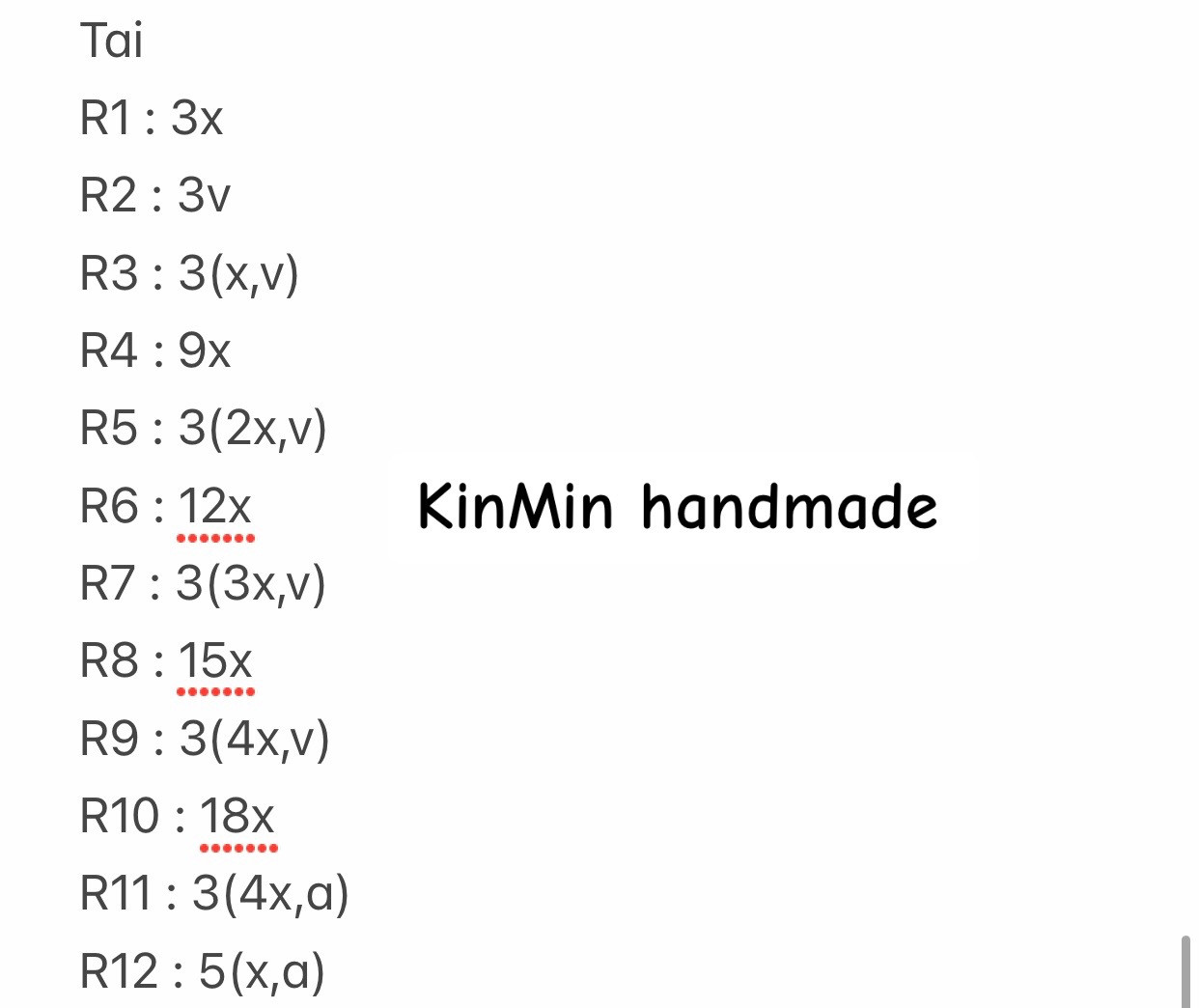 Chart bánh bao kuromi