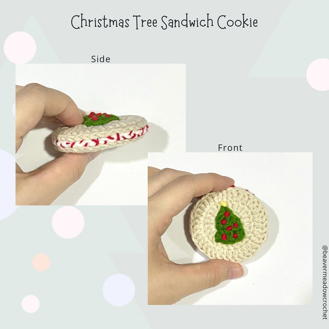 christmas tree sandwich cookie free pattern