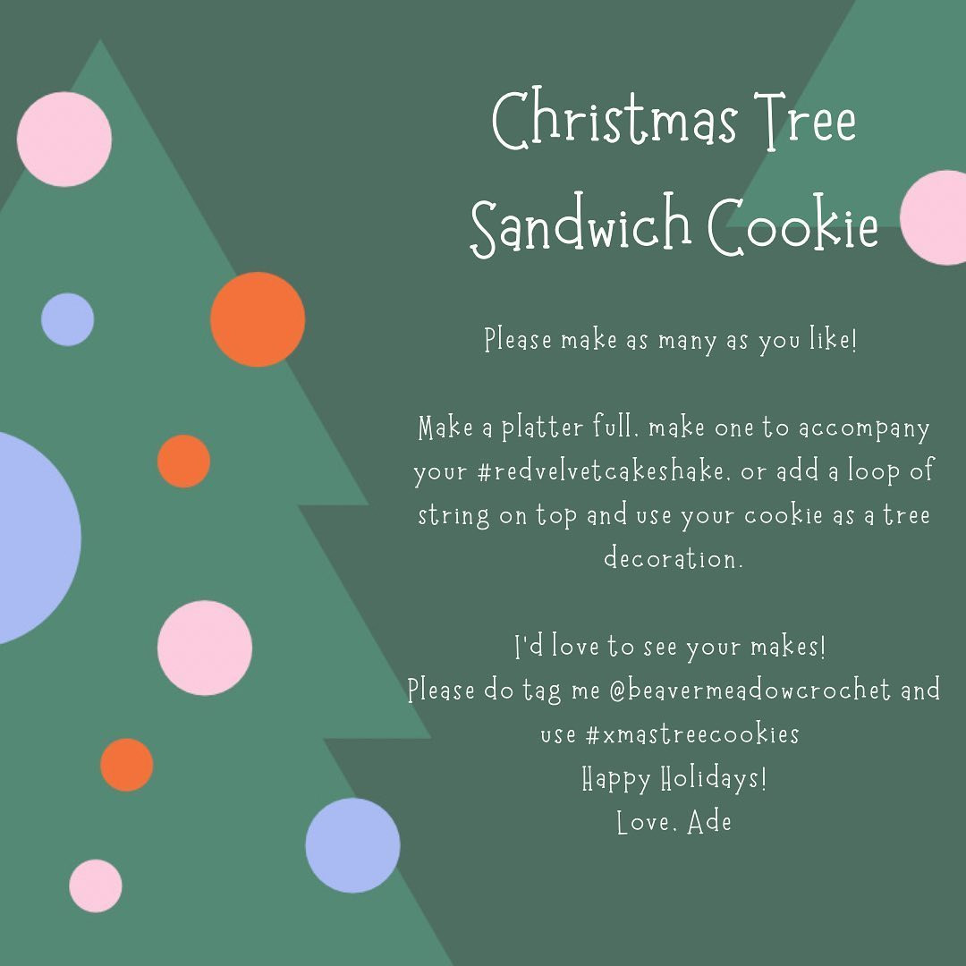 christmas tree sandwich cookie free pattern