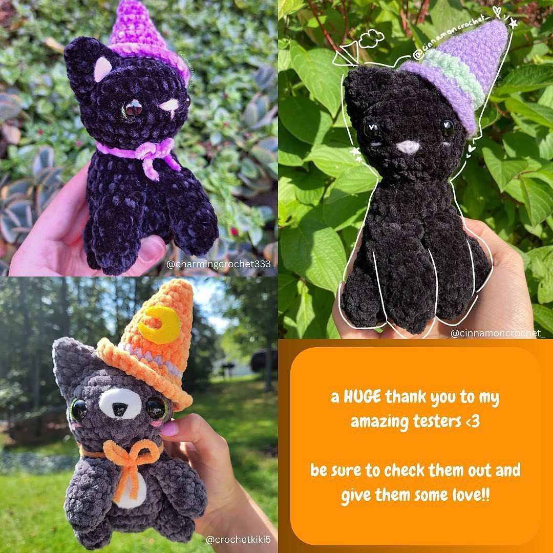 connie the cat witch free pattern