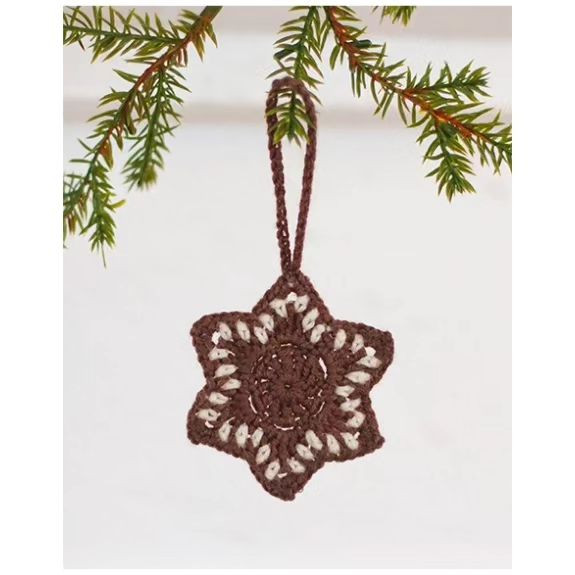 Crochet gingerbread star 🌟🤎💚 🌟🤎💚🌟🤎💚🌟🤎💚🌟🤎💚🌟🤎💚