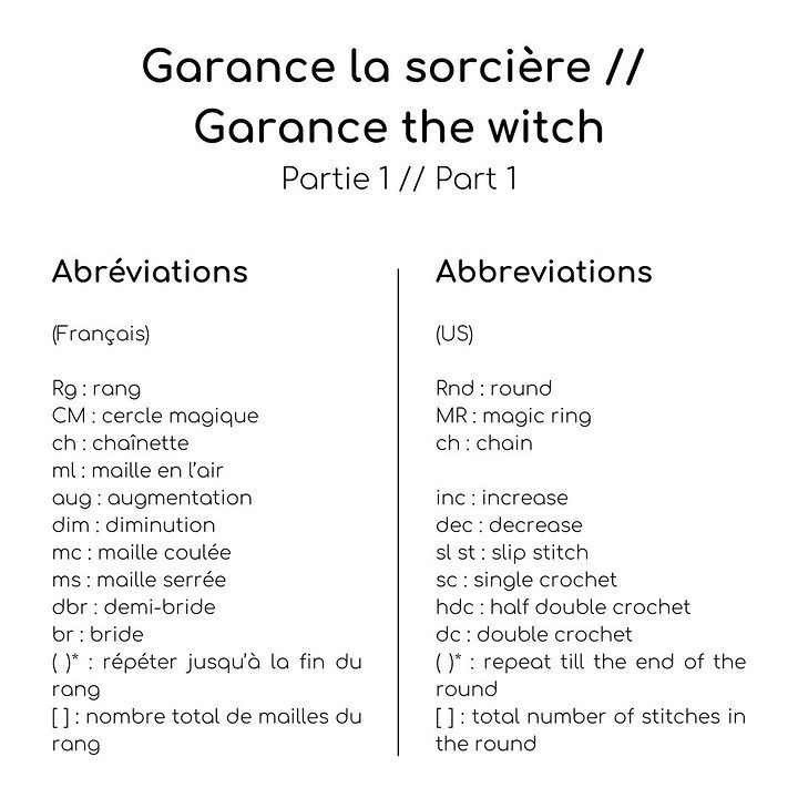 crochet pattern grance the witch